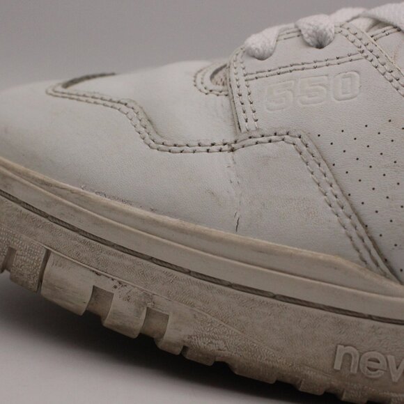 New Balance 550 Men's Size 12 D Tripe White Leather Sneakers BB550WWW - Picture 10 of 11